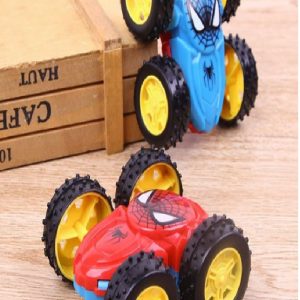 Home spiderman cars inertial double sided dump truck